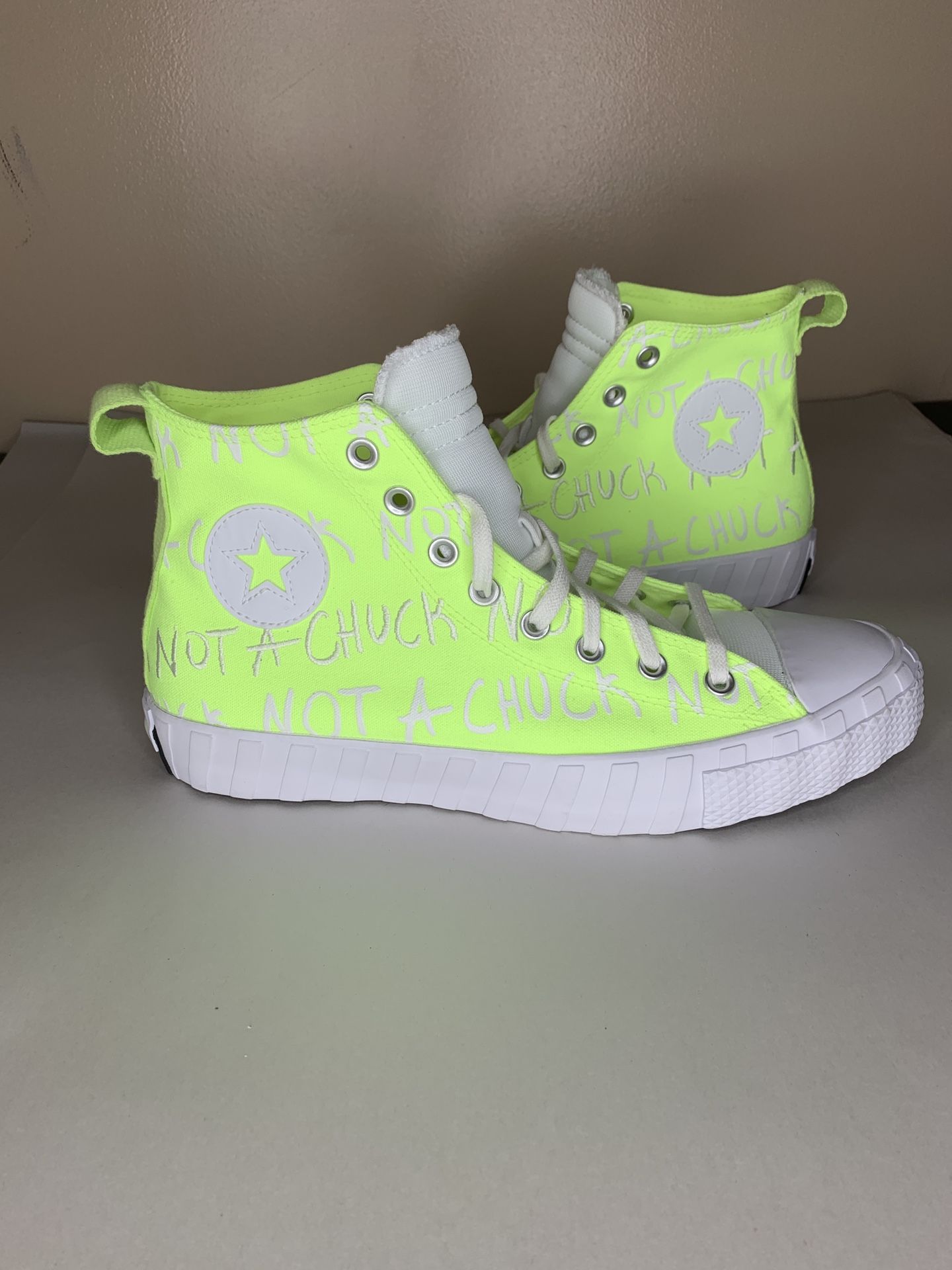 Converse Unt1tl3d Not A Chuck All Star Hi Mens Size 10 Shoes Volt A03146C New without box