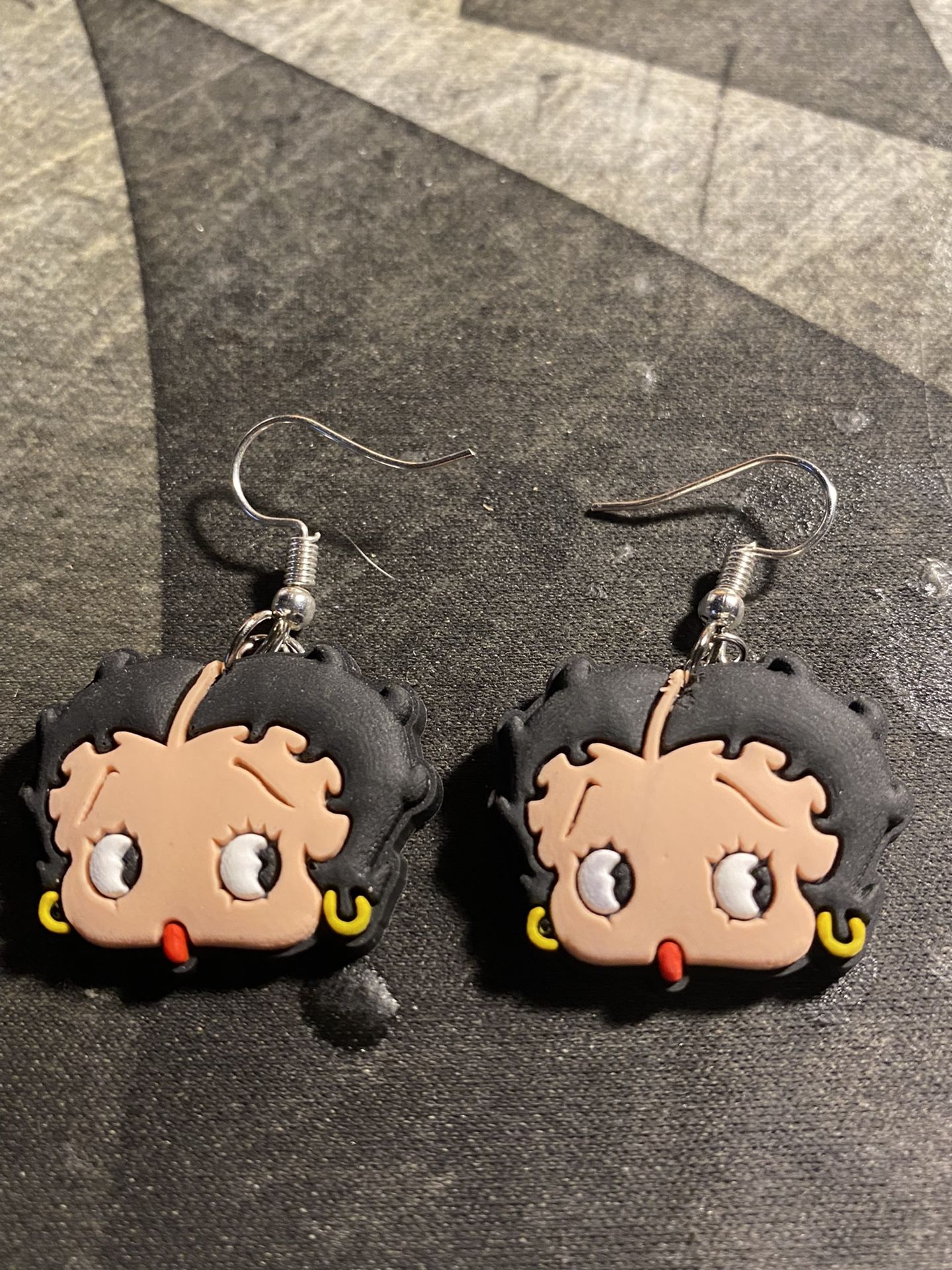 Betty Boop croc charm earrings