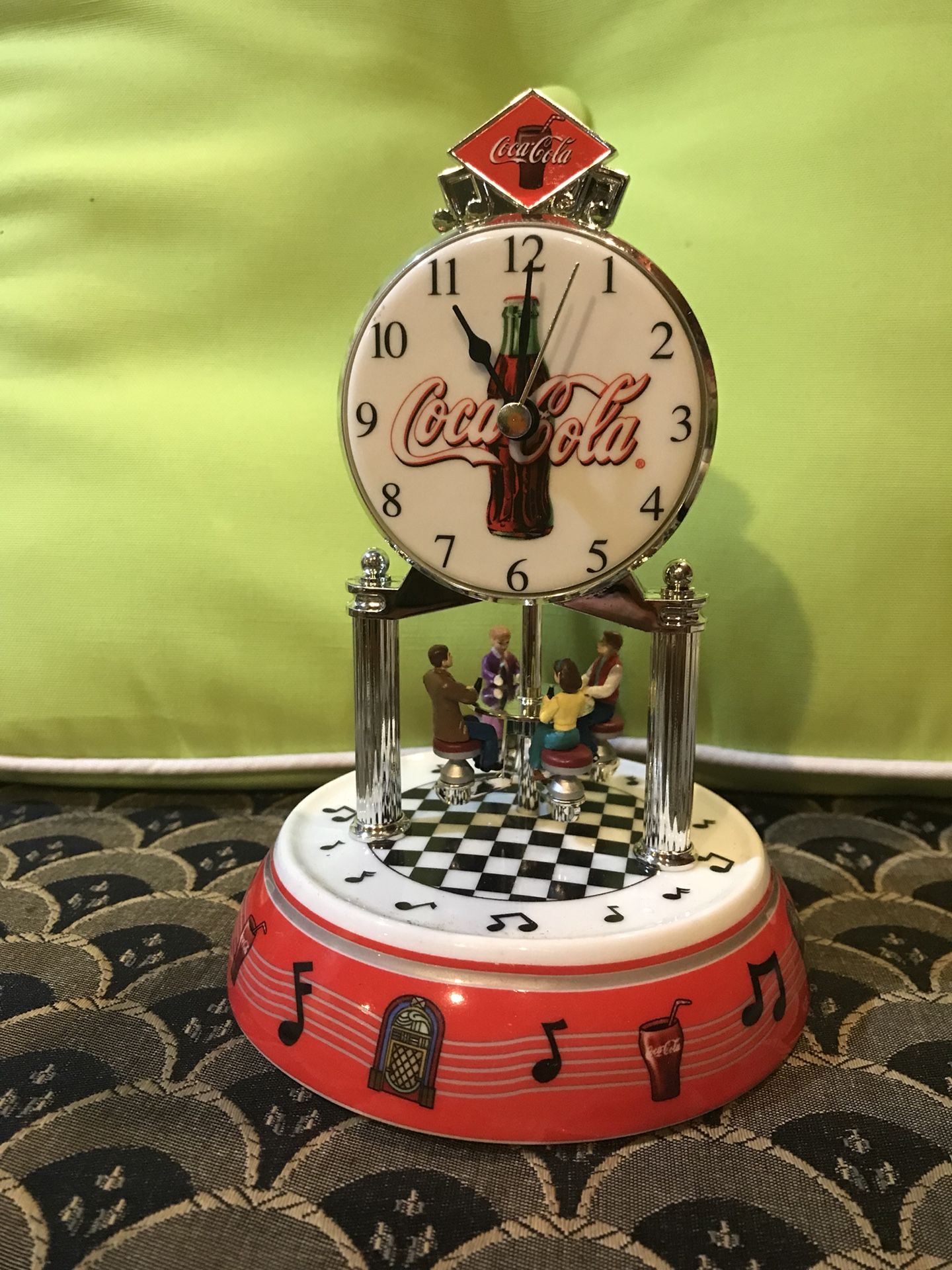 COCA COLA ANNIVERSARY CLOCK RENTRO DINER IN BOX