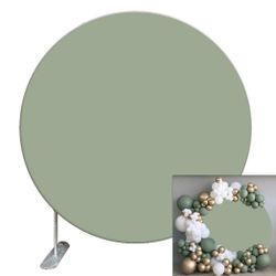 6FT Sage Green Round Backdrop Cover 