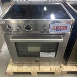 Bertazzoni Professional Series  PROF304INSXT 30 Inch Freestanding Induction Range 