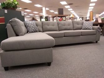 Grey Sectional Sofa with Chaise