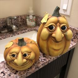 Hand Painted Ceramic Pumpkins