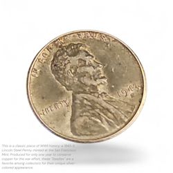 Mint San Francisco (S) 1943
​Composition: Zinc-coated steel
​Significance: A unique wartime emergency issue with a distinct silver-colored ap