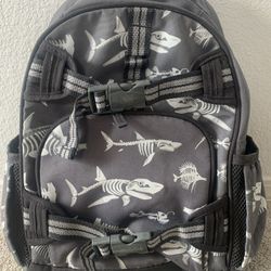 Pottery Barn Kids Shark Backpack W/ Lunch Bag