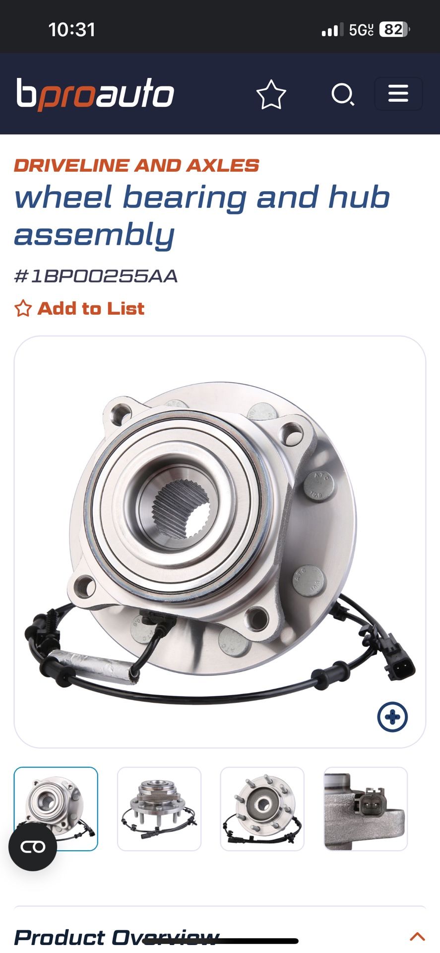 Wheel Bearing And Hub Assembly / Dodge Ram 2500