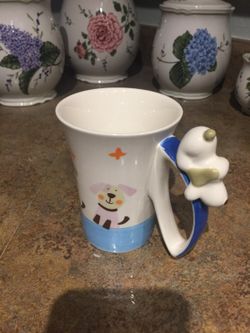 Coffee Mug w/ doggy handle