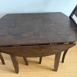 Foldable Dining Table With 2 Chairs