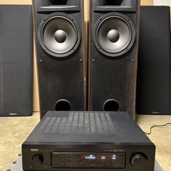Klipsch KG 4.5 Speakers Pair & Denon AVR 1803 Receiver Working 