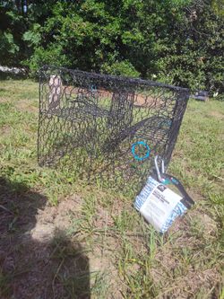 Brand new large crab trap with rope.