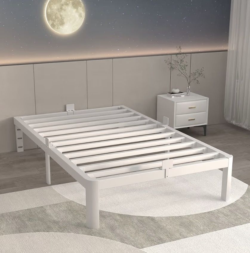 Twin Size Metal Platform Bed Frame – 14” Heavy-Duty