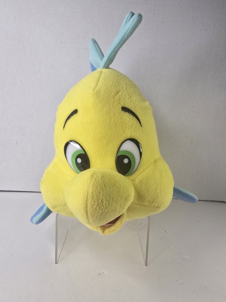 Disney The Little Mermaid FLOUNDER 14" Plush Stuffed Animal Toy
