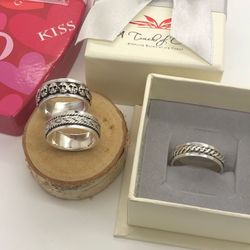 925 Men’s Spinner Rings