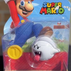 NEW Super Mario BOO & Coin 4” Figure