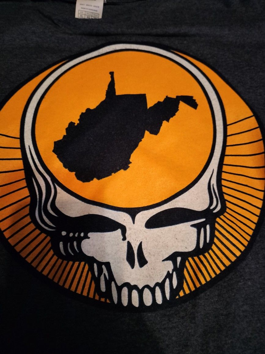 Men's Grateful Dead West Virginia Hippie Deadhead Steal Your Face Shirt XL