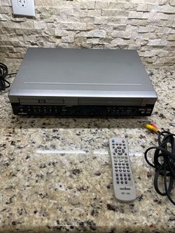 GoVideo Cinevision DVR1000 DVD VCR VHS Dual Deck Combo Recorder Tested Works