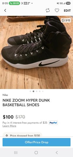 NIKE ZOOM HYPER DUNK BASKETBALL SHOES (NEW) NO BOX SIZE 17 MEN'S