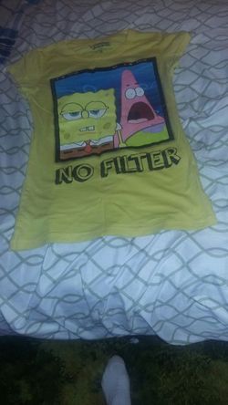 No Filter Spongebob shirt