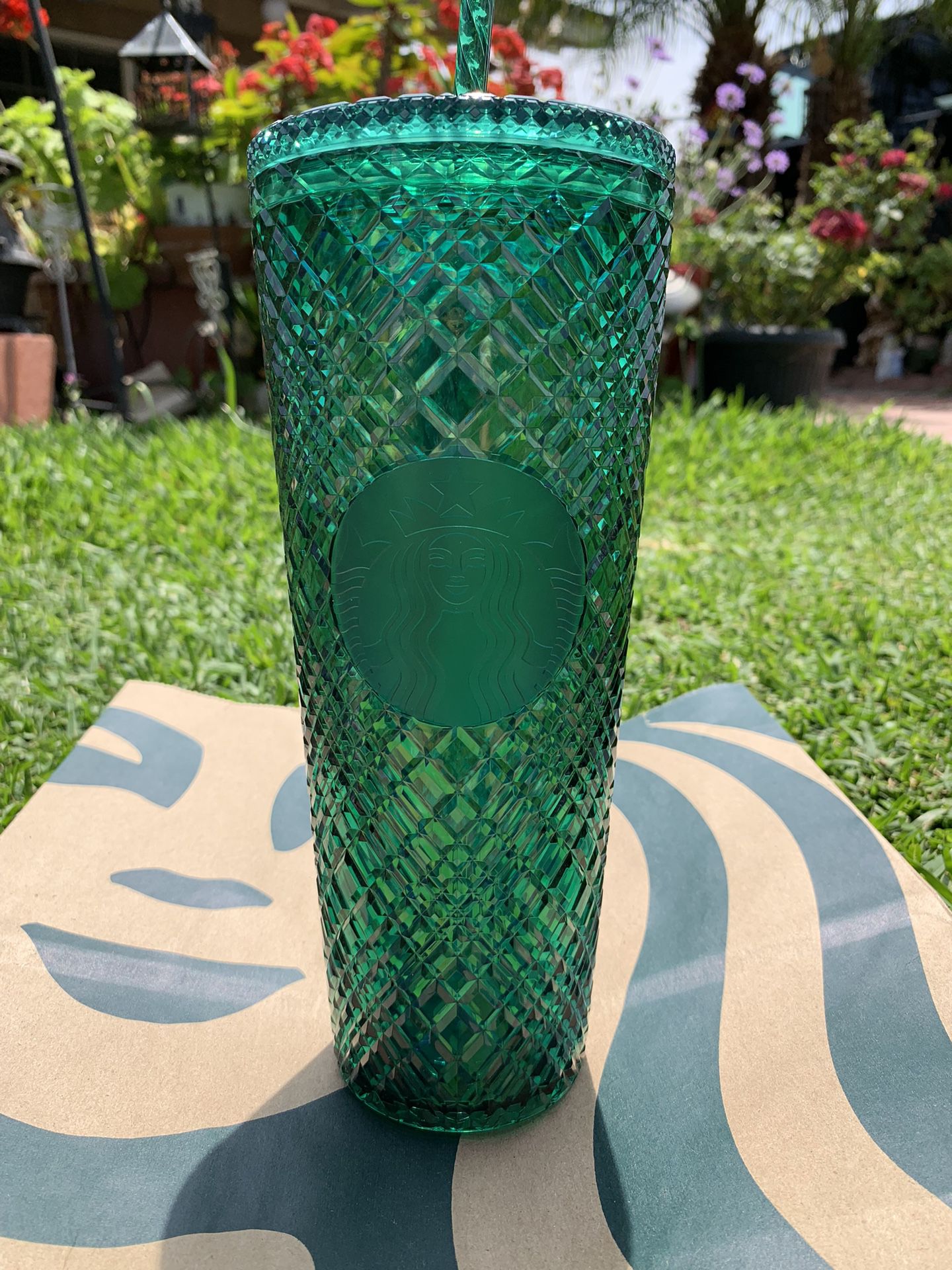Emerald Green 24oz Starbucks cup
