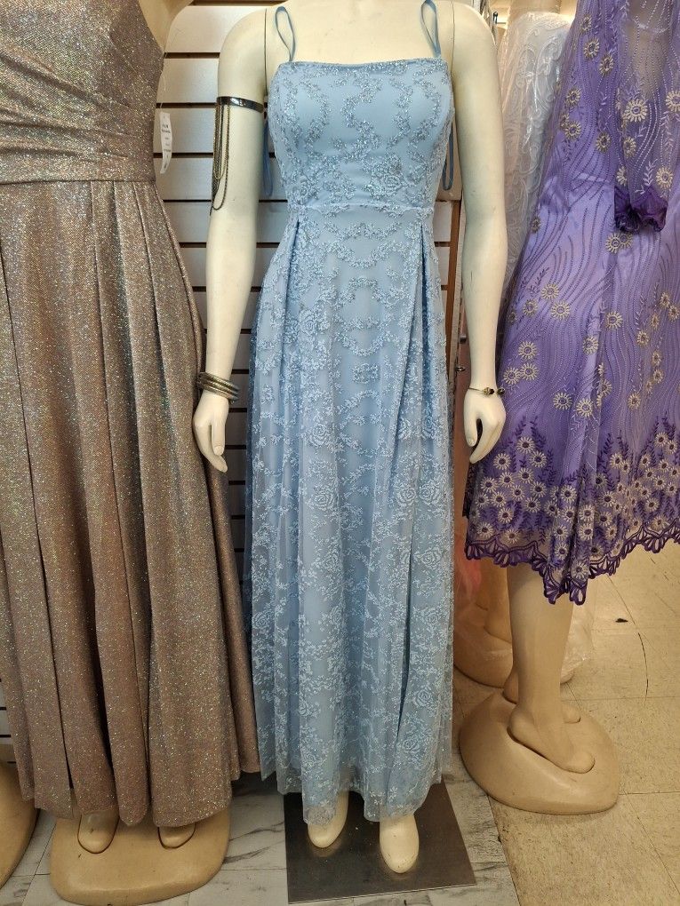 Blue Evening Dress Prom Dress Size M
