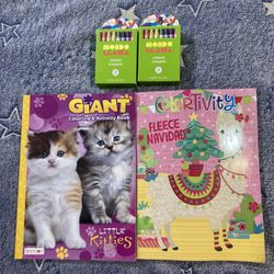 Coloring Book And Crayons