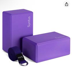 Syntus Yoga Block and Yoga Strap Set