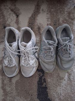 Oasis White and Grey Running Shoes