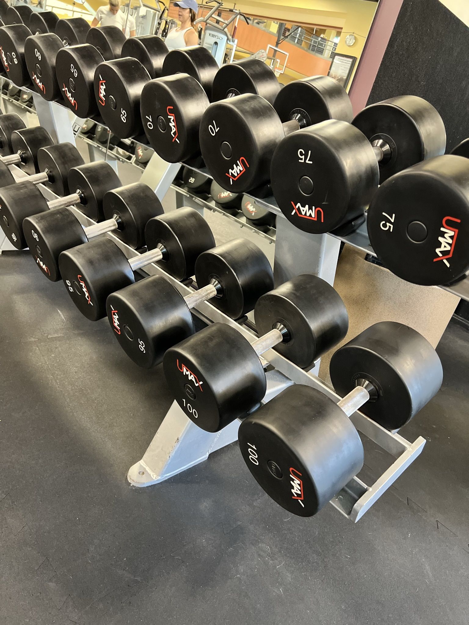 UMAX Dumbbells 5-100lb Urethane Pro style Dumbbells