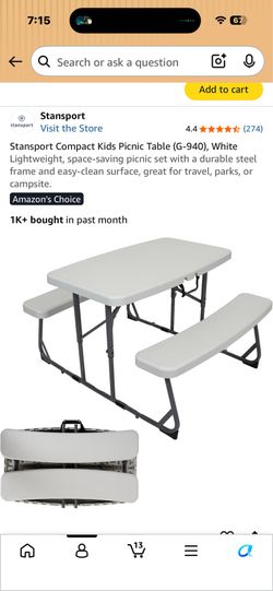 Kids folding table