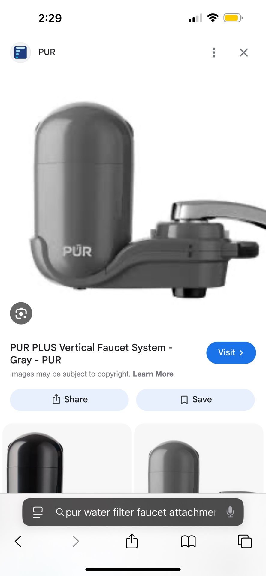 Pur Water Filter