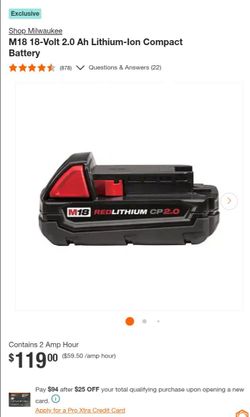 Milwaukee m18 2.0