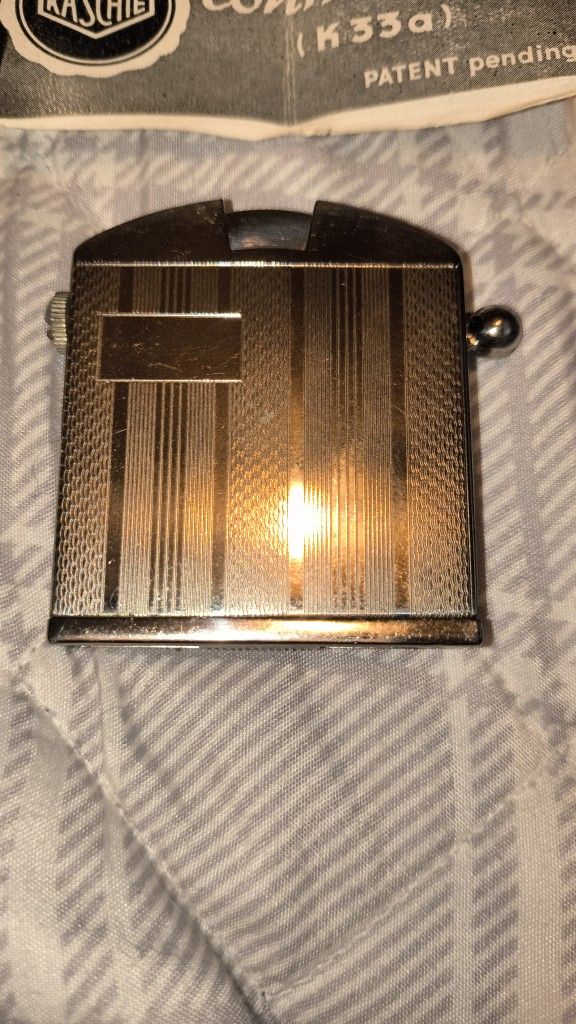 Lighter Mint 1933 Kaschie "K33" Petrol Wick Lighter Box @ Directions (Made in Germany)RARE