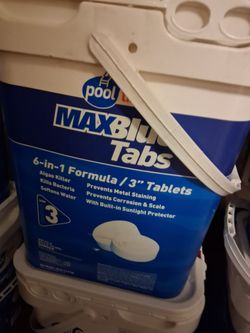 Pool Life MaxBlue 3-Inch Chlorine Tabs Bucket