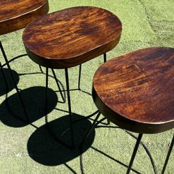 Wood Stools, Jewelry Chest, Patio Chairs 