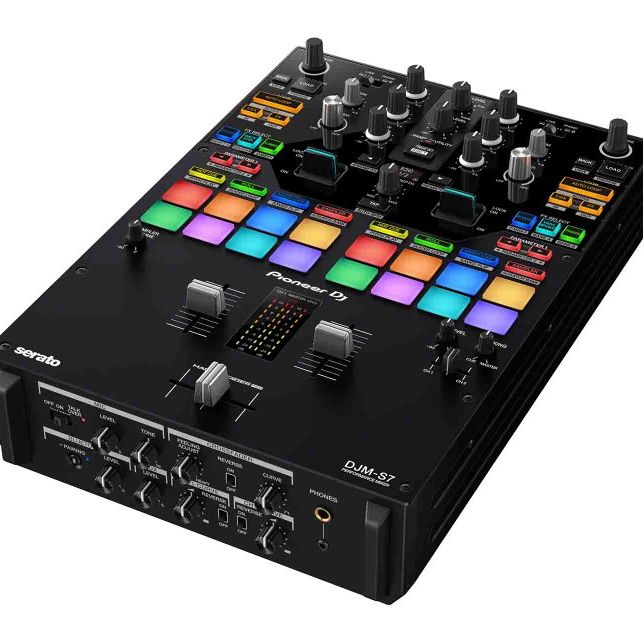 Pioneer DJ DJM-S7 Scratch-Style 2-Channel Performance DJ Mixer - Black