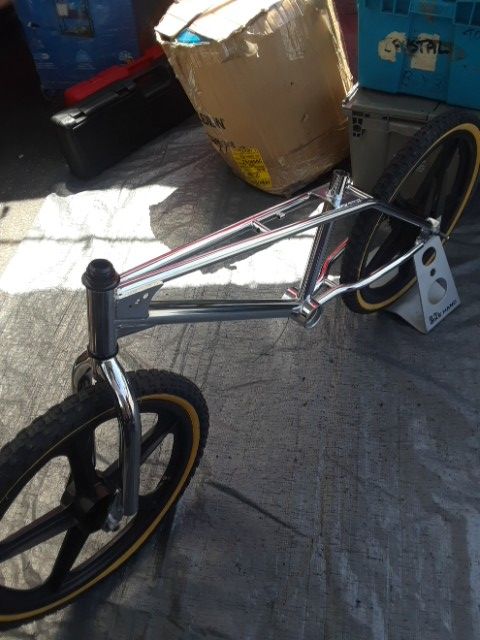 Torker 20 inch super rare chrome bmx bike frame fork only
