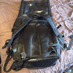 Black Lether Backpack 