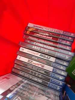 Sony Ps4 games...