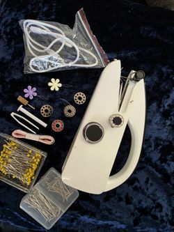 Portable Handheld Cordless Sewing Machine Kit w/ Accessories