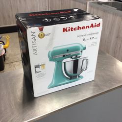 KitchenAid 5 Quart Mixer Aqua