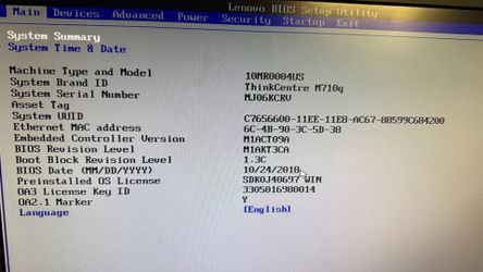 Lenovo Mini PC m710q - refurbished, restored to defaults, Windows 11 Pro