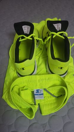 Champion mens Neon yellow Running shoes.