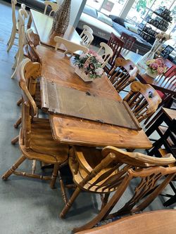 Rectangular dining table set (in store)