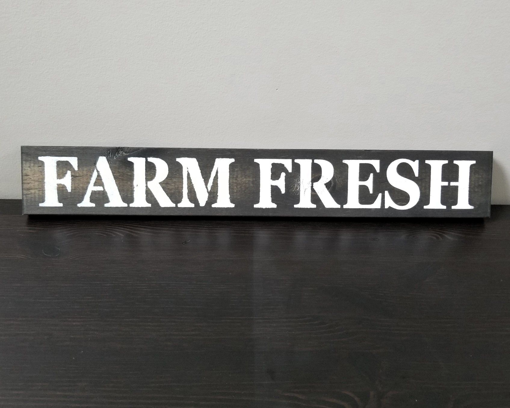 Farm Fresh rustic wood sign