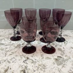 Amethyst Antique Glasses