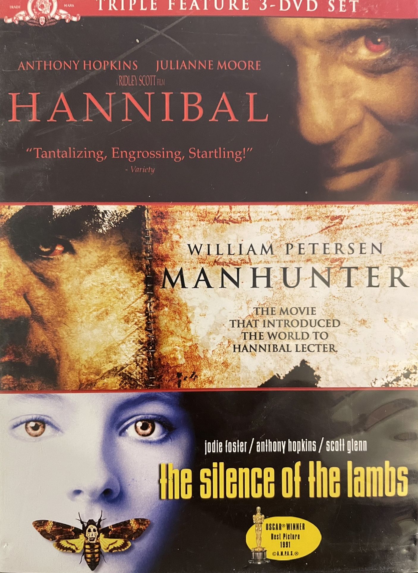 HANNIBAL/MANHUNTER/SILENCE Of The LAMBS Triple Features (DVD)