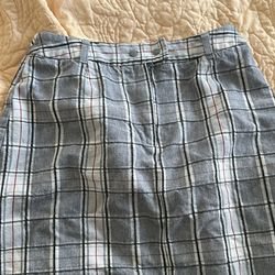 Plaid Mini Skirt 