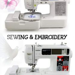 2 Brothers Embroidery Machine 4x4 Hoop for Sale in San