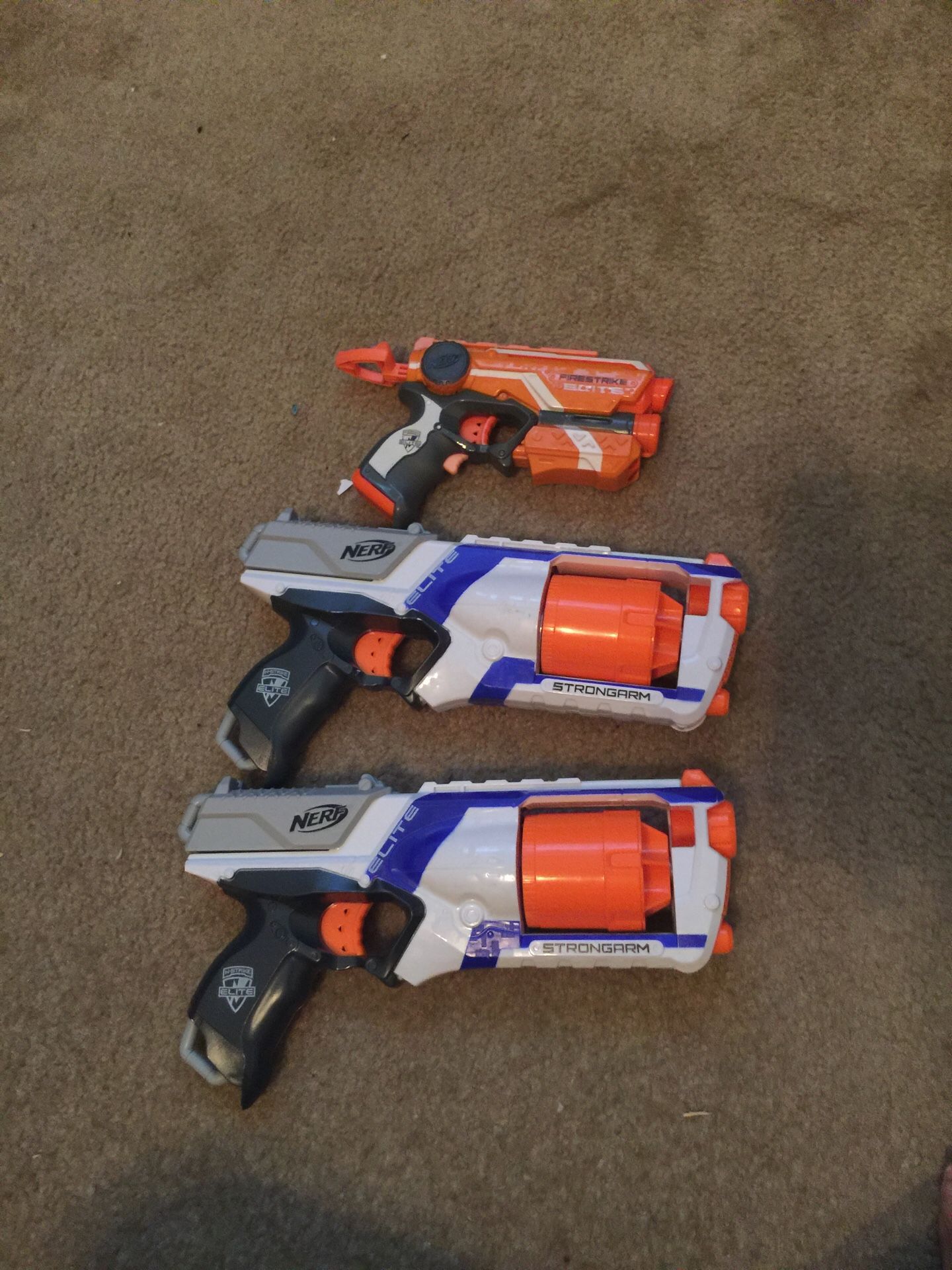 3 nerf guns