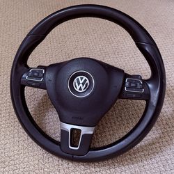 Volkswagen Golf Jetta Gti Gli leather steering wheel with dsg paddles